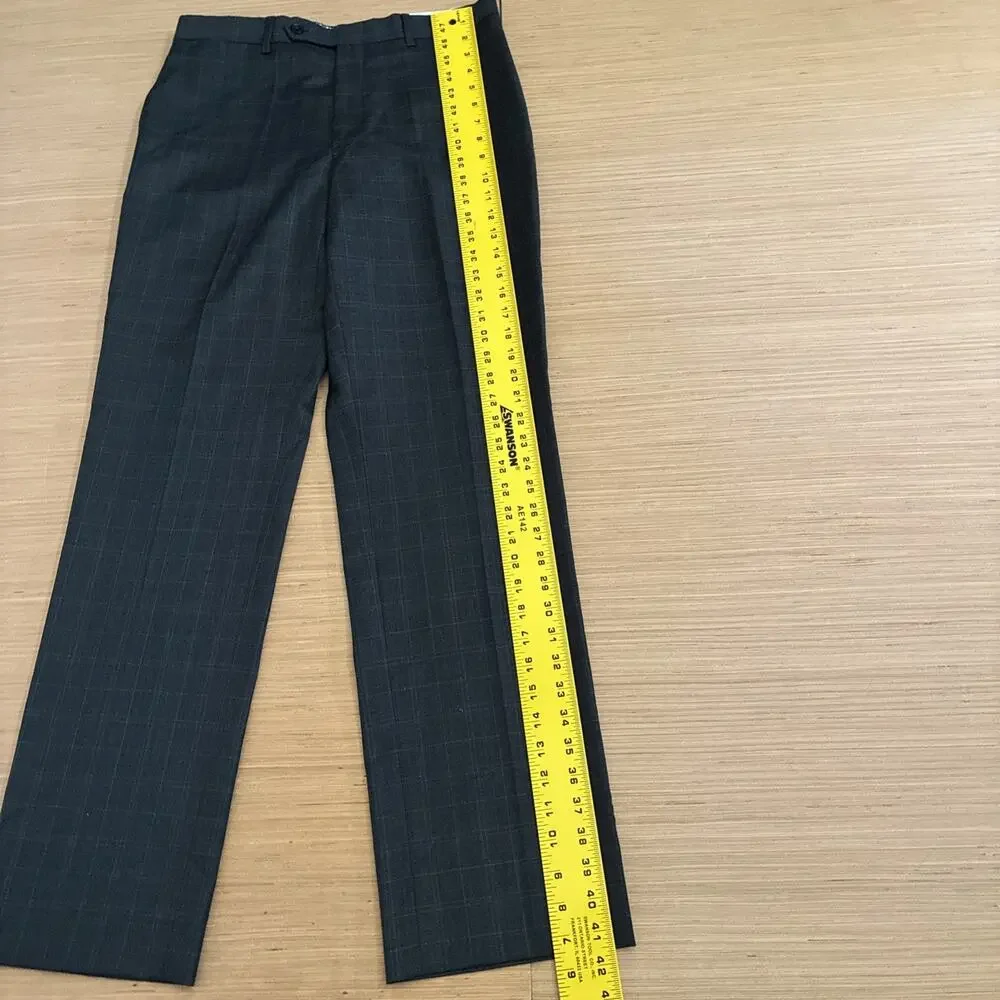 Tommy Hilfiger Men's Size 32x32 Tailored Trim Fit 100% Worsted Wool Dress Pants
